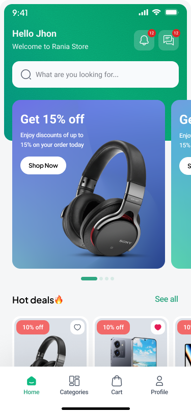 Rania App Cart